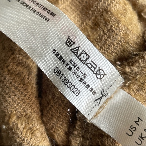 Free People Movement M Brown  Ribbed Cropped Hoodie Thumbholes Athleisure Fairy - Picture 7 of 12